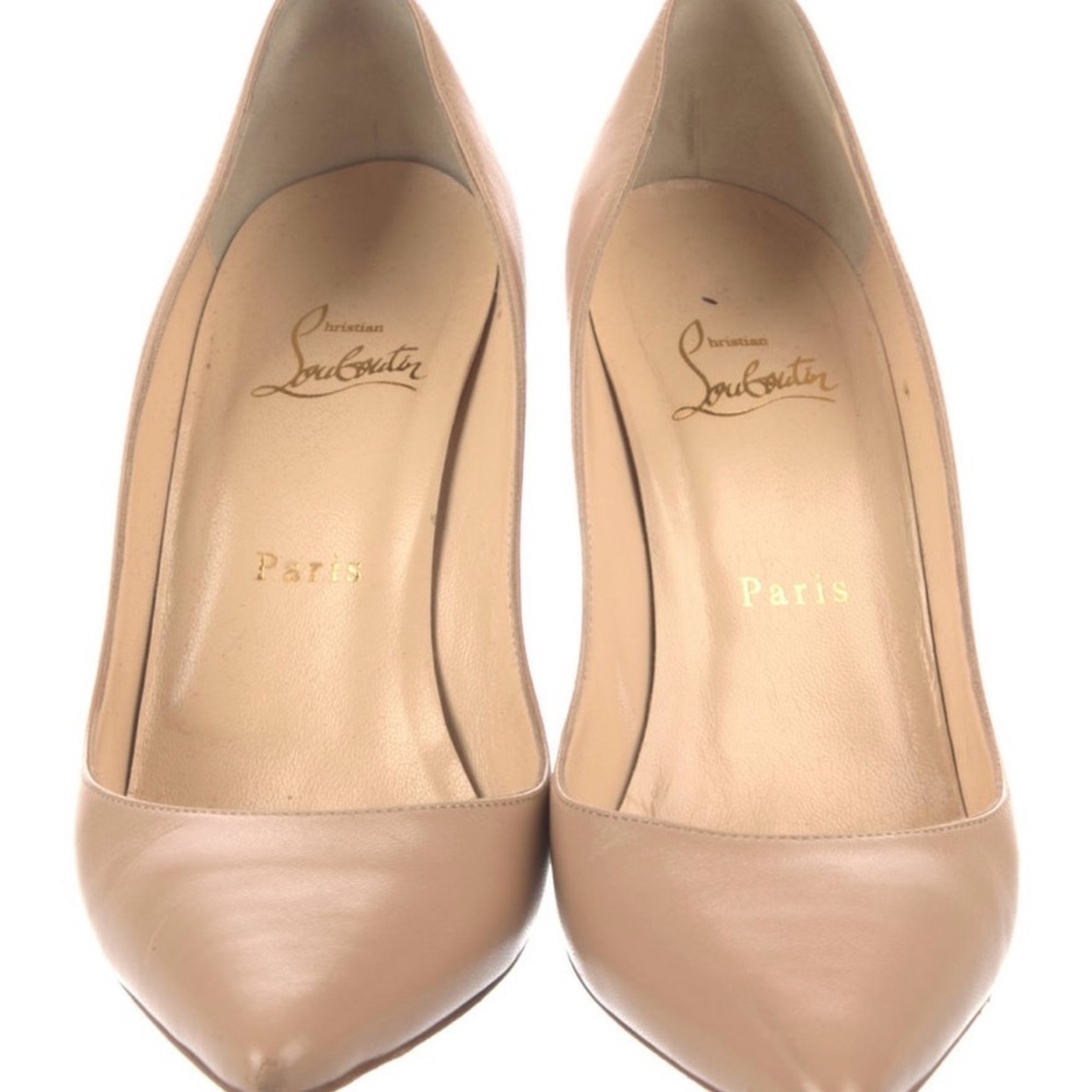 Christian Louboutin Beige Stiletto Heels - Picture 2 of 4